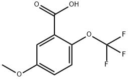 Benzoic acid, 5-methoxy-2-(trifluoromethoxy)- Structure