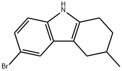 1H-Carbazole, 6-bromo-2,3,4,9-tetrahydro-3-methyl- 구조식 이미지