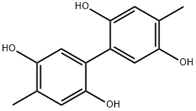 [1,1'-Biphenyl]-2,2',5,5'-tetrol, 4,4'-dimethyl- 구조식 이미지