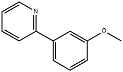 Pyridine, 2-(3-methoxyphenyl)- 구조식 이미지