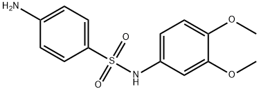 Benzenesulfonamide, 4-amino-N-(3,4-dimethoxyphenyl)- Structure
