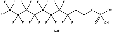 1-Decanol, 3,3,4,4,5,5,6,6,7,7,8,8,9,9,10,10,10-heptadecafluoro-, dihydrogen phosphate, disodium salt (9CI) Structure