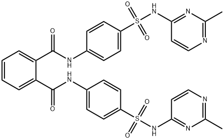 1-N,2-N-bis[4-[(2-methylpyrimidin-4-yl)sulfamoyl]phenyl]benzene-1,2-dicarboxamide Structure