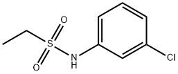 Ethanesulfonamide, N-(3-chlorophenyl)- Structure