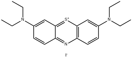 Phenothiazin-5-ium, 3,7-bis(diethylamino)-, iodide (1:1) Structure