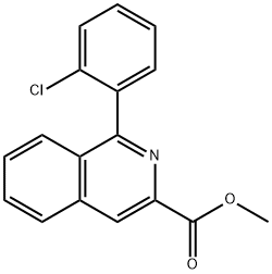 3-Isoquinolinecarboxylic acid, 1-(2-chlorophenyl)-, methyl ester Structure