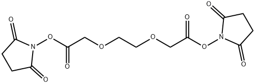 2,5-Pyrrolidinedione, 1,1'-[1,2-ethanediylbis[oxy(1-oxo-2,1-ethanediyl)oxy]]bis- Structure