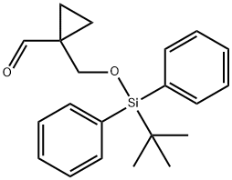 Cyclopropanecarboxaldehyde, 1-[[[(1,1-dimethylethyl)diphenylsilyl]oxy]methyl]- Structure