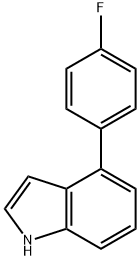 1H-Indole, 4-(4-fluorophenyl)- Structure