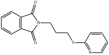 2-[3-(pyridin-2-ylsulfanyl)propyl]-2,3-dihydro-1H-isoindole-1,3-dione 구조식 이미지