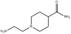 4-Piperidinecarboxamide, 1-(2-aminoethyl)- 구조식 이미지