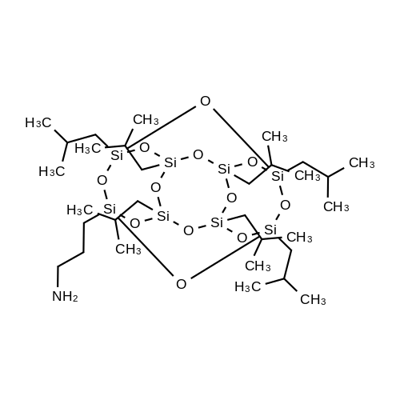 Aminopropyllsobutyl POSS Structure