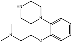Ethanamine, N,N-dimethyl-2-[2-(1-piperazinyl)phenoxy]- Structure