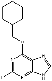9H-Purine, 6-(cyclohexylmethoxy)-2-fluoro- 구조식 이미지