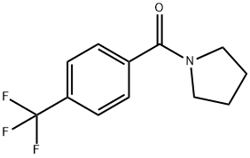 Methanone, 1-pyrrolidinyl[4-(trifluoromethyl)phenyl]- Structure