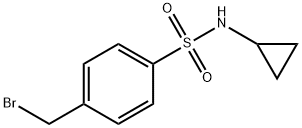 Benzenesulfonamide, 4-(bromomethyl)-N-cyclopropyl- 구조식 이미지