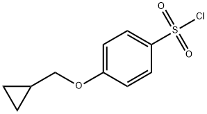Benzenesulfonyl chloride, 4-(cyclopropylmethoxy)- Structure