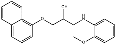 2-Propanol, 1-[(2-methoxyphenyl)amino]-3-(1-naphthalenyloxy)- Structure