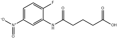 Pentanoic acid, 5-[(2-fluoro-5-nitrophenyl)amino]-5-oxo- 구조식 이미지