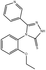 3H-1,2,4-Triazole-3-thione, 4-(2-ethoxyphenyl)-2,4-dihydro-5-(3-pyridinyl)- Structure