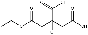1,2,3-Propanetricarboxylic acid, 2-hydroxy-, 1-ethyl ester 구조식 이미지