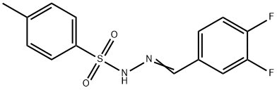 Benzenesulfonic acid, 4-methyl-, 2-[(3,4-difluorophenyl)methylene]hydrazide Structure