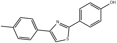 JR-6632, 4-(4-p-Tolylthiazol-2-yl)phenol, 97% 구조식 이미지