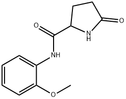 2-Pyrrolidinecarboxamide, N-(2-methoxyphenyl)-5-oxo- Structure