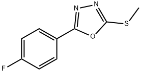 2-(4-fluorophenyl)-5-(methylsulfanyl)-1,3,4-oxadiazole 구조식 이미지