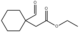 Cyclohexaneacetic acid, 1-formyl-, ethyl ester 구조식 이미지