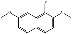 1-Bromo-2,7-dimethoxynaphthalene Structure