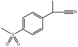 2-(4-methanesulfonylphenyl)propanenitrile Structure