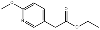 3-Pyridineacetic acid, 6-methoxy-, ethyl ester 구조식 이미지