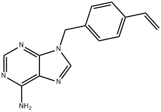 9H-Purin-6-amine, 9-[(4-ethenylphenyl)methyl]- Structure