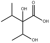 Butanoic acid, 2-hydroxy-2-(1-hydroxyethyl)-3-methyl- Structure