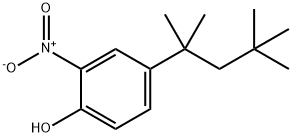 Phenol, 2-nitro-4-(1,1,3,3-tetramethylbutyl)- Structure