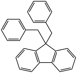 9H-Fluorene, 9,9-bis(phenylmethyl)- Structure