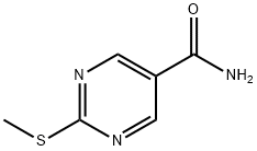 5-Pyrimidinecarboxamide, 2-(methylthio)- Structure