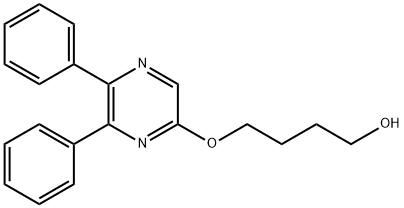 1-Butanol, 4-[(5,6-diphenyl-2-pyrazinyl)oxy]- 구조식 이미지