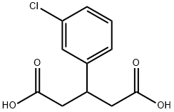 Pentanedioic acid, 3-(3-chlorophenyl)- Structure