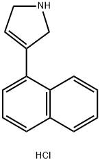 3-(Naphthalen-1-yl)-2,5-dihydro-1H-pyrrole Hydrochloride Structure