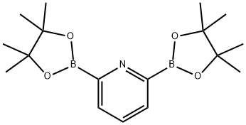 Pyridine, 2,6-bis(4,4,5,5-tetramethyl-1,3,2-dioxaborolan-2-yl)- Structure