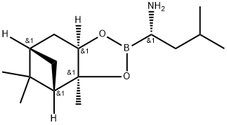 4,6-Methano-1,3,2-benzodioxaborole-2-methanamine, hexahydro-3a,5,5-trimethyl-α-(2-methylpropyl)-, (αS,3aS,4S,6S,7aR)- Structure