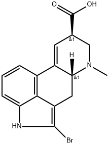 Ergoline-8-carboxylic acid, 2-bromo-9,10-didehydro-6-methyl-, (8β)- 구조식 이미지