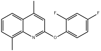 Quinoline, 2-(2,4-difluorophenoxy)-4,8-dimethyl- Structure