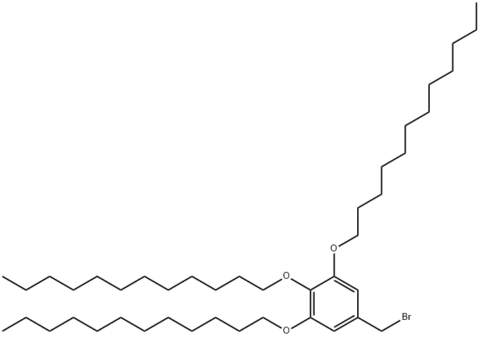 Benzene, 5-(bromomethyl)-1,2,3-tris(dodecyloxy)- Structure