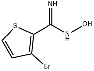 3-bromo-N''-hydroxythiophene-2-carboximidamide 구조식 이미지