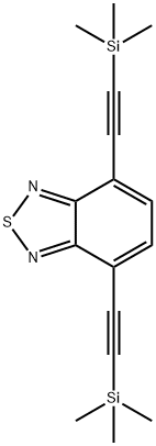 2,1,3-Benzothiadiazole, 4,7-bis[2-(trimethylsilyl)ethynyl]- 구조식 이미지