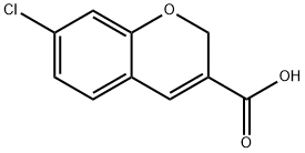 2H-1-Benzopyran-3-carboxylic acid, 7-chloro- 구조식 이미지