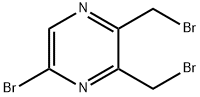 Pyrazine, 5-bromo-2,3-bis(bromomethyl)- Structure